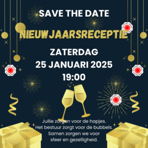 Lees meer over het artikel Nieuwjaarsreceptie op zaterdag 25 januari 19:00